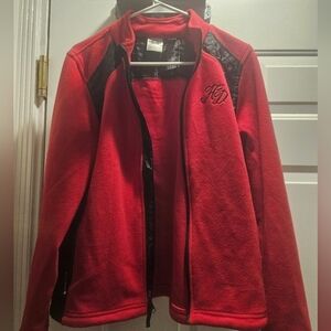 Harley-Davidson Red Fleece Jacket Size M